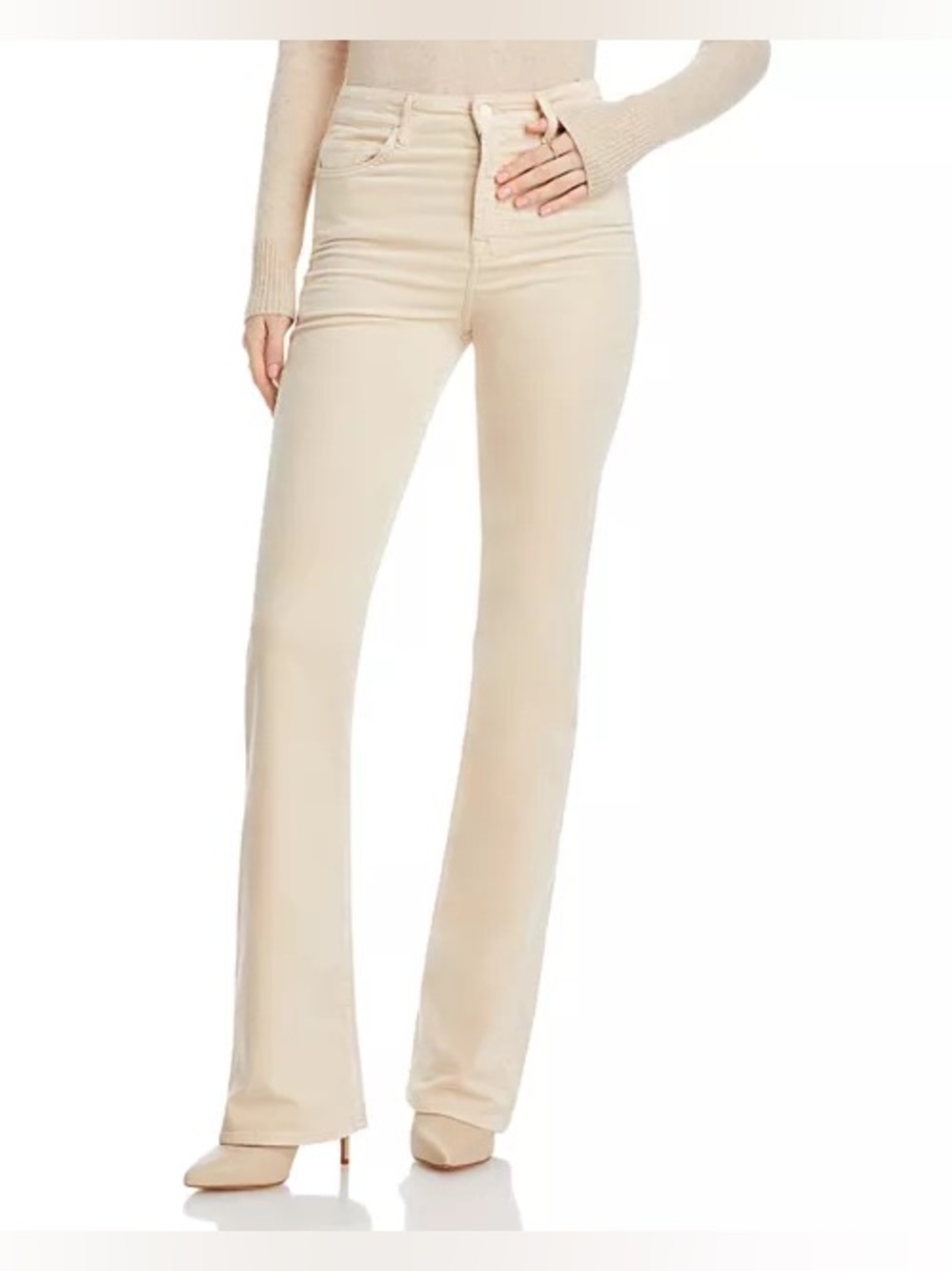 NWT 7 For All Mankind Lisha Bootcut Jeans in Winter White, Size 25